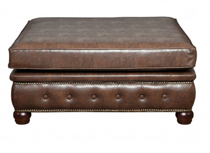 Footstool Club Lounge Stool Chesterfield Textile Ottoman Design Ottoman Fabric